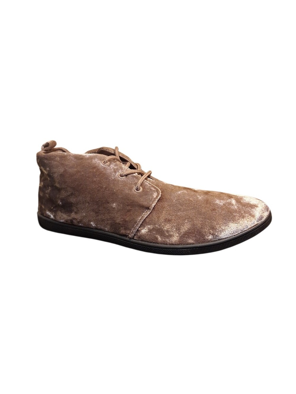 NIB Rouge Taupe Velvet Chukka Sneakers